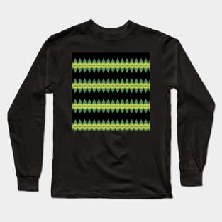 Black Diamond Pattern Long Sleeve T-Shirt